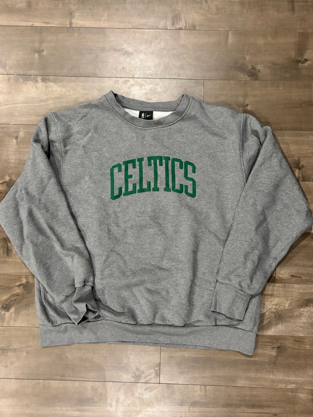 Nike NBA Boston Celtics Heather Grey Crewneck Sweatshirt